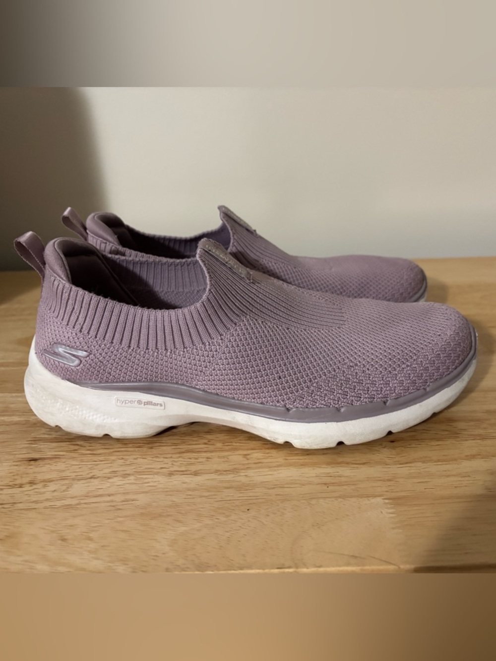 Skechers Go Walk 6 Slip-On Knit Sneakers in Mauve